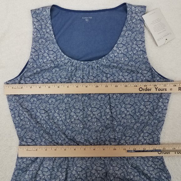 NEW Garnet Hill S Sleeveless Tencel Jersey Mini Dress Side Pockets - Picture 8 of 9